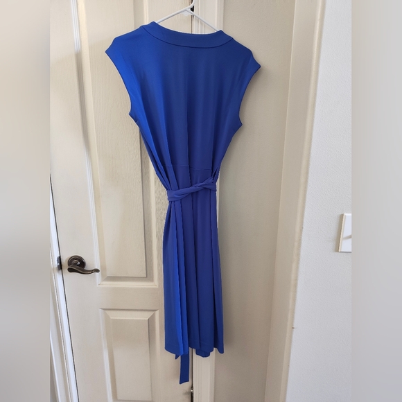Ann Taylor Periwinkle Blue Midi Wrap Dress Size S NWT - Picture 4 of 6